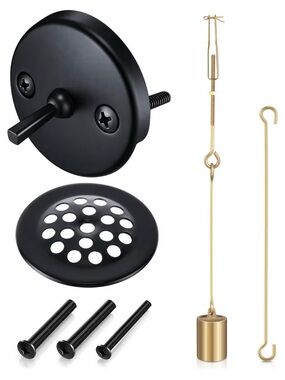 Matte Black bath drain Kit Bathroom Hardware